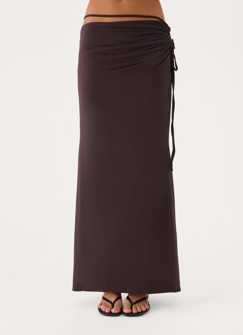 Afterlight Maxi Skirt - Chocolate