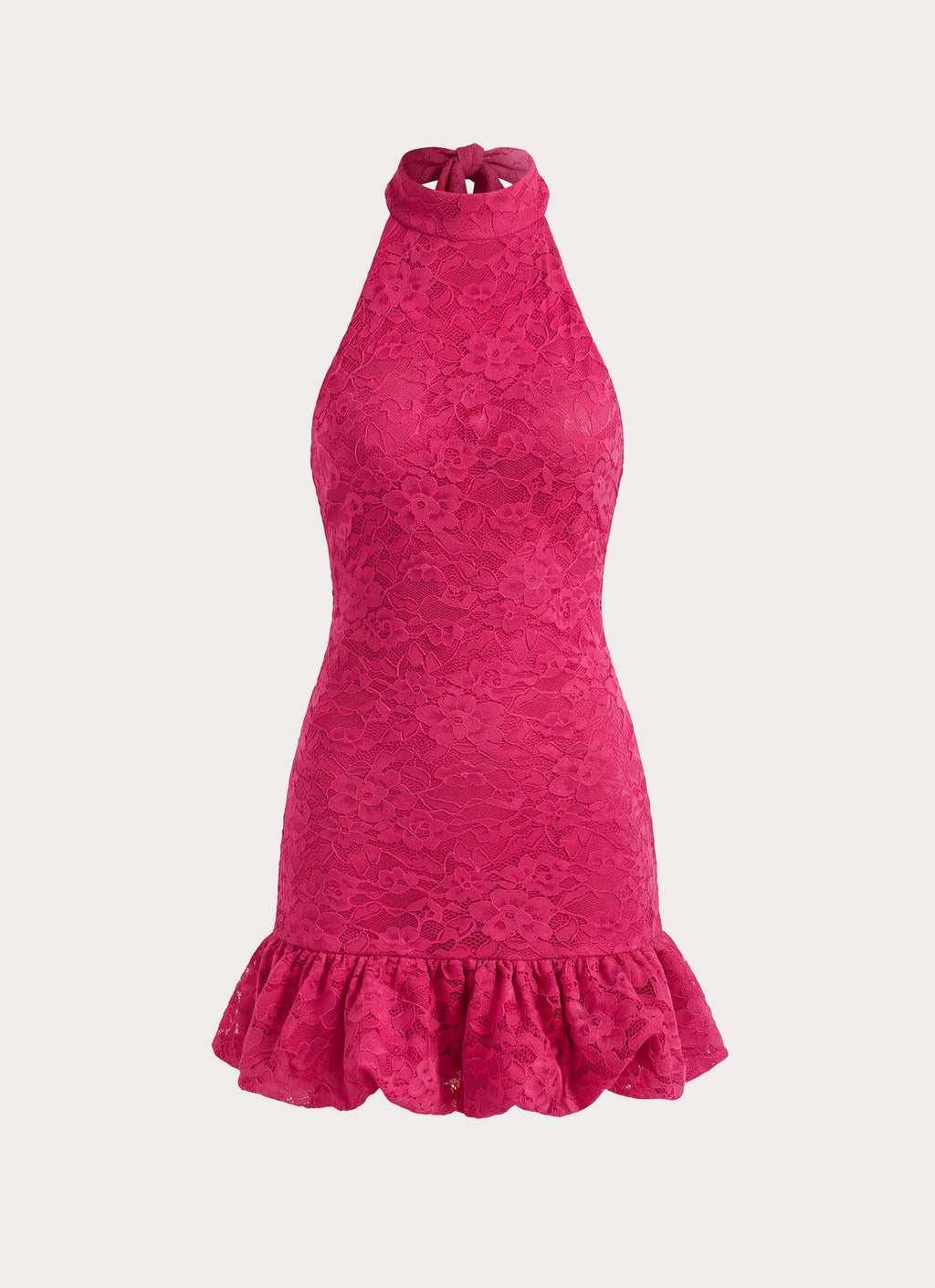 Anari Lace Mini Dress - Fuchsia
