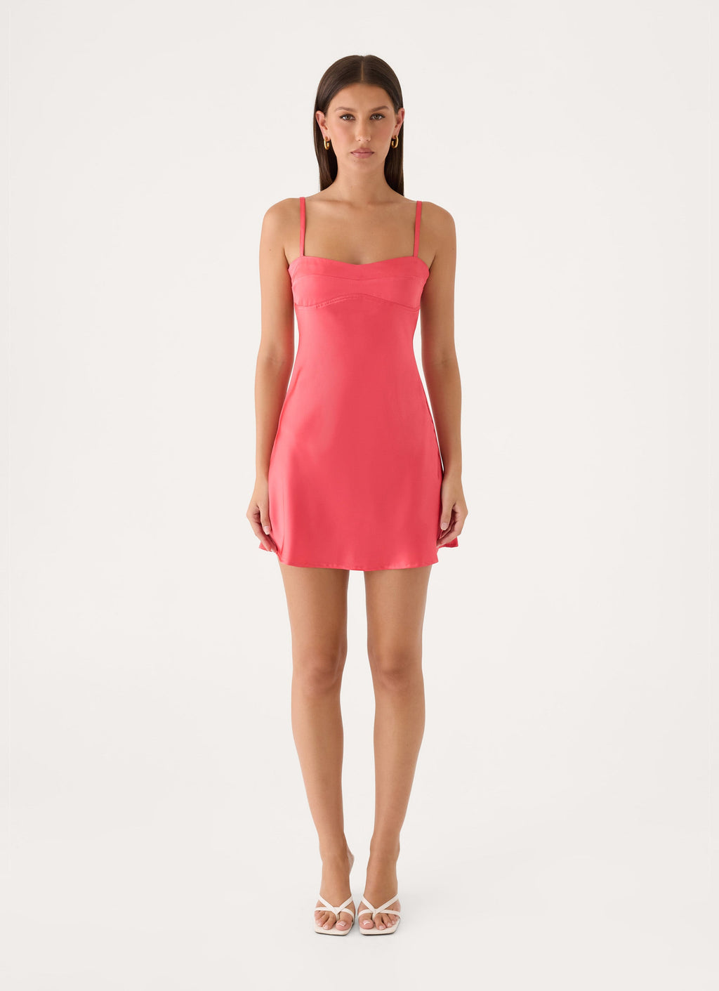 Beachside Slip Mini Dress - Hot Pink