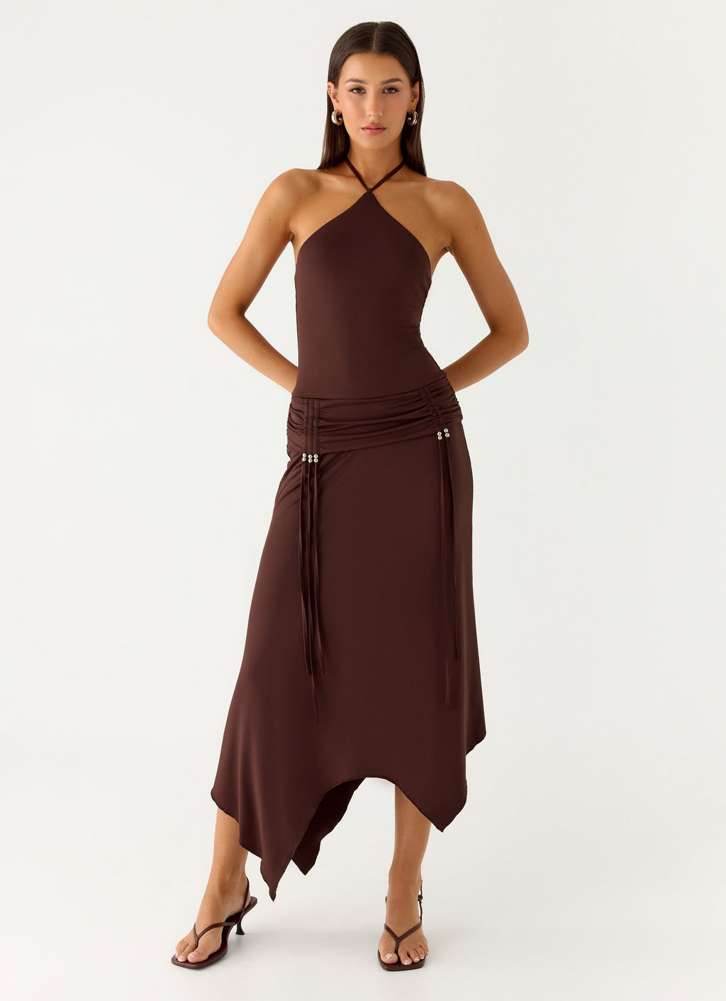 Becerra Midi Dress - Cool Chocolate