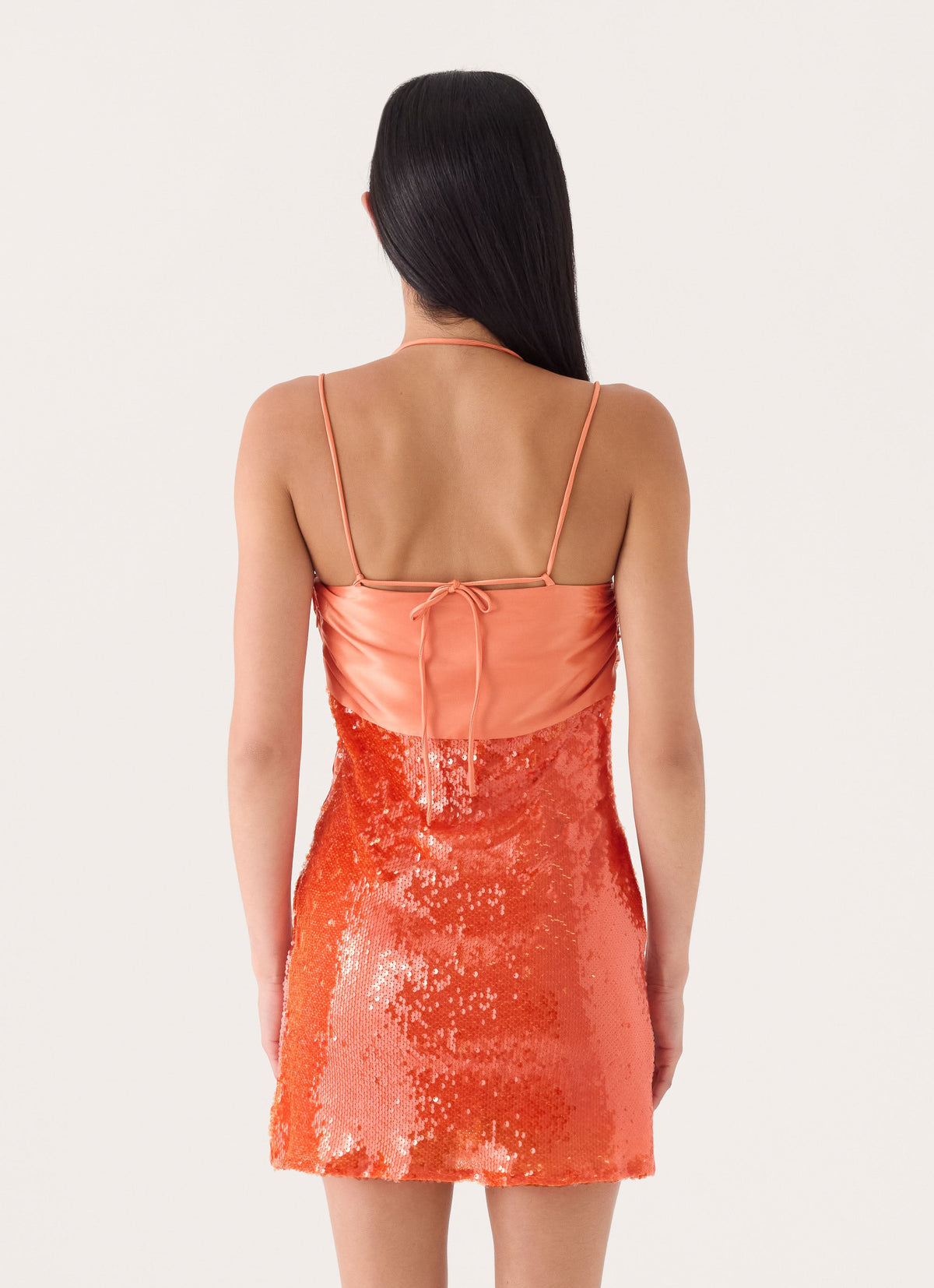 Belize Sequin Mini Dress - Orange