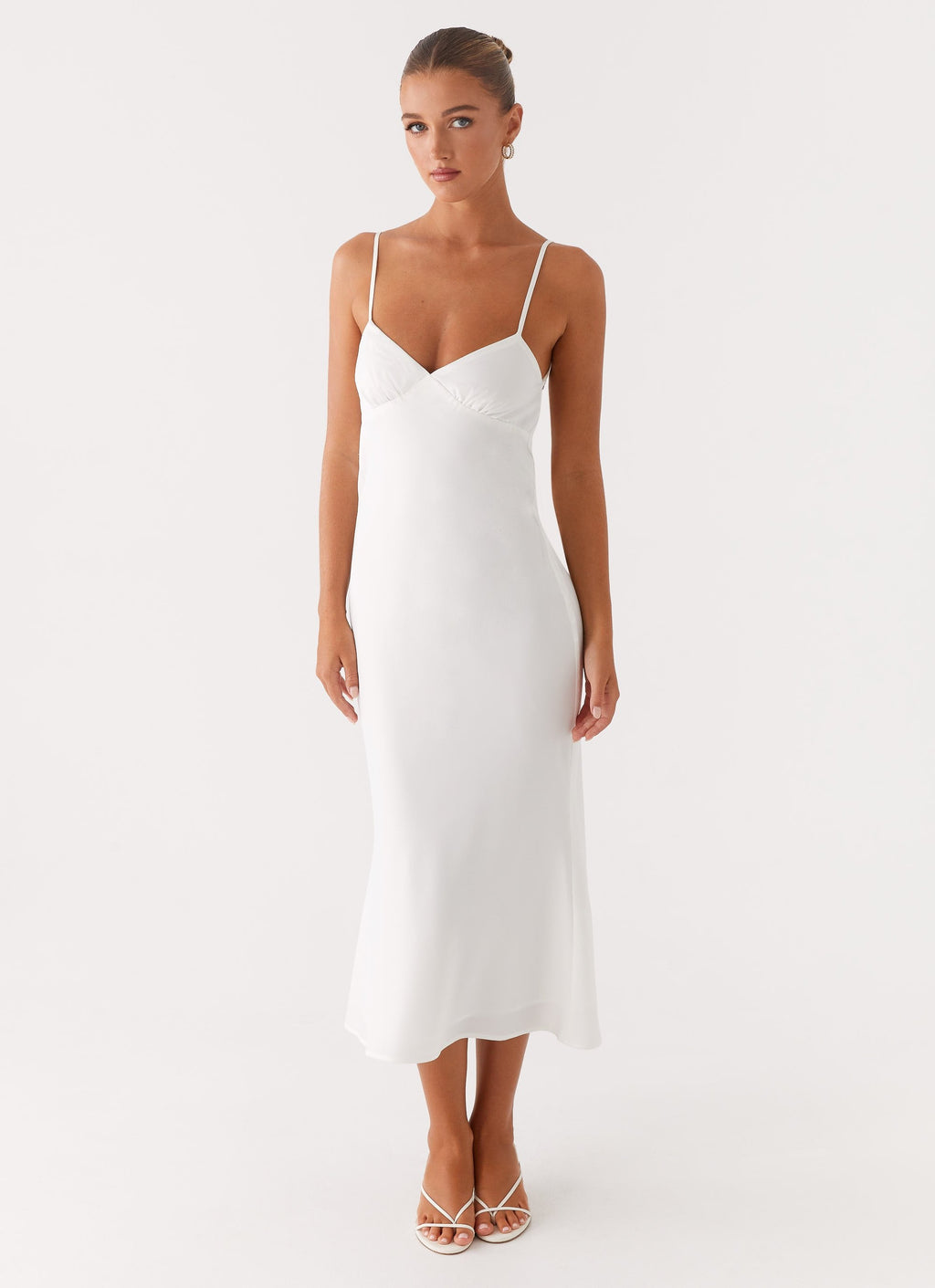 Bentley Midi Dress - White