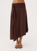 Briege Maxi Skirt - Chocolate