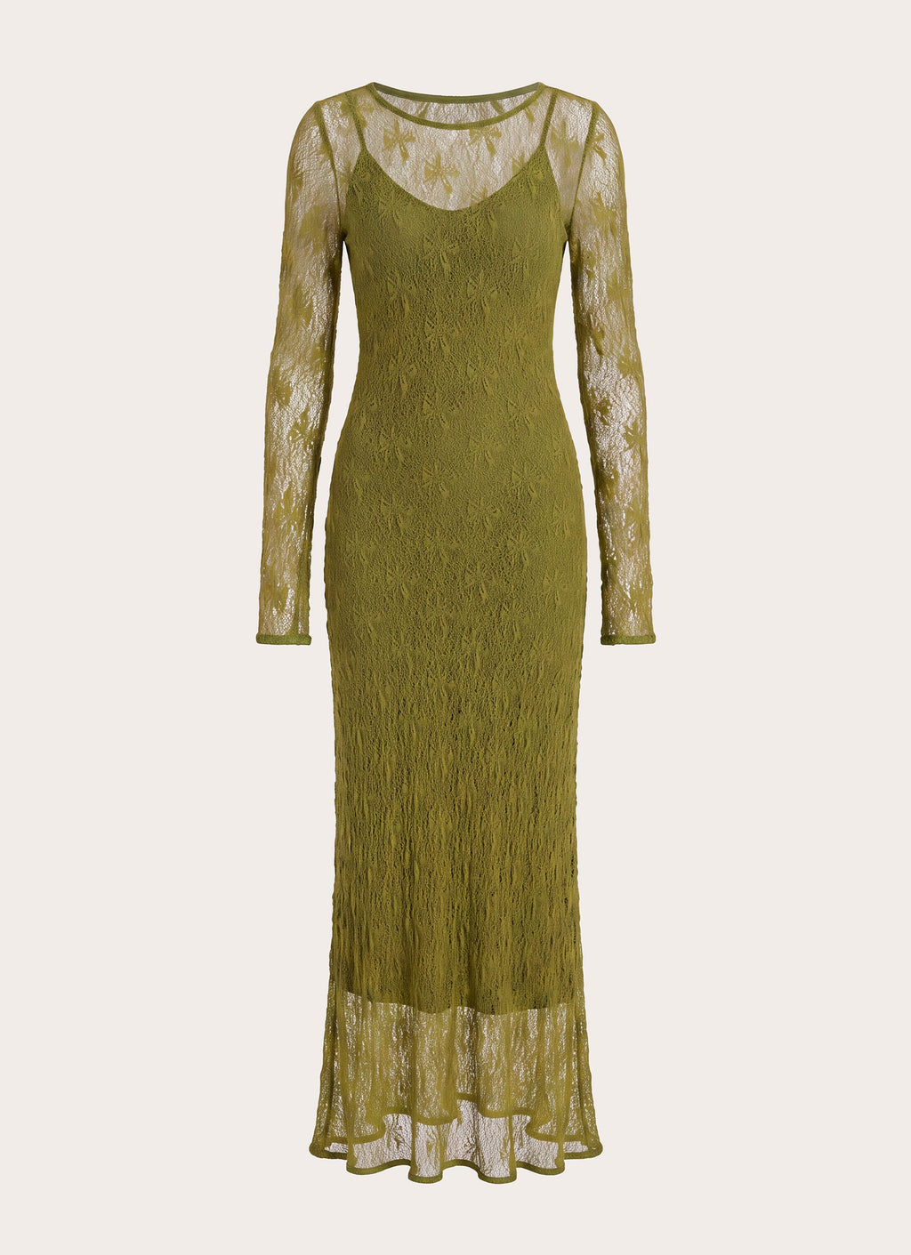 Chalet Maxi Dress - Olive Green