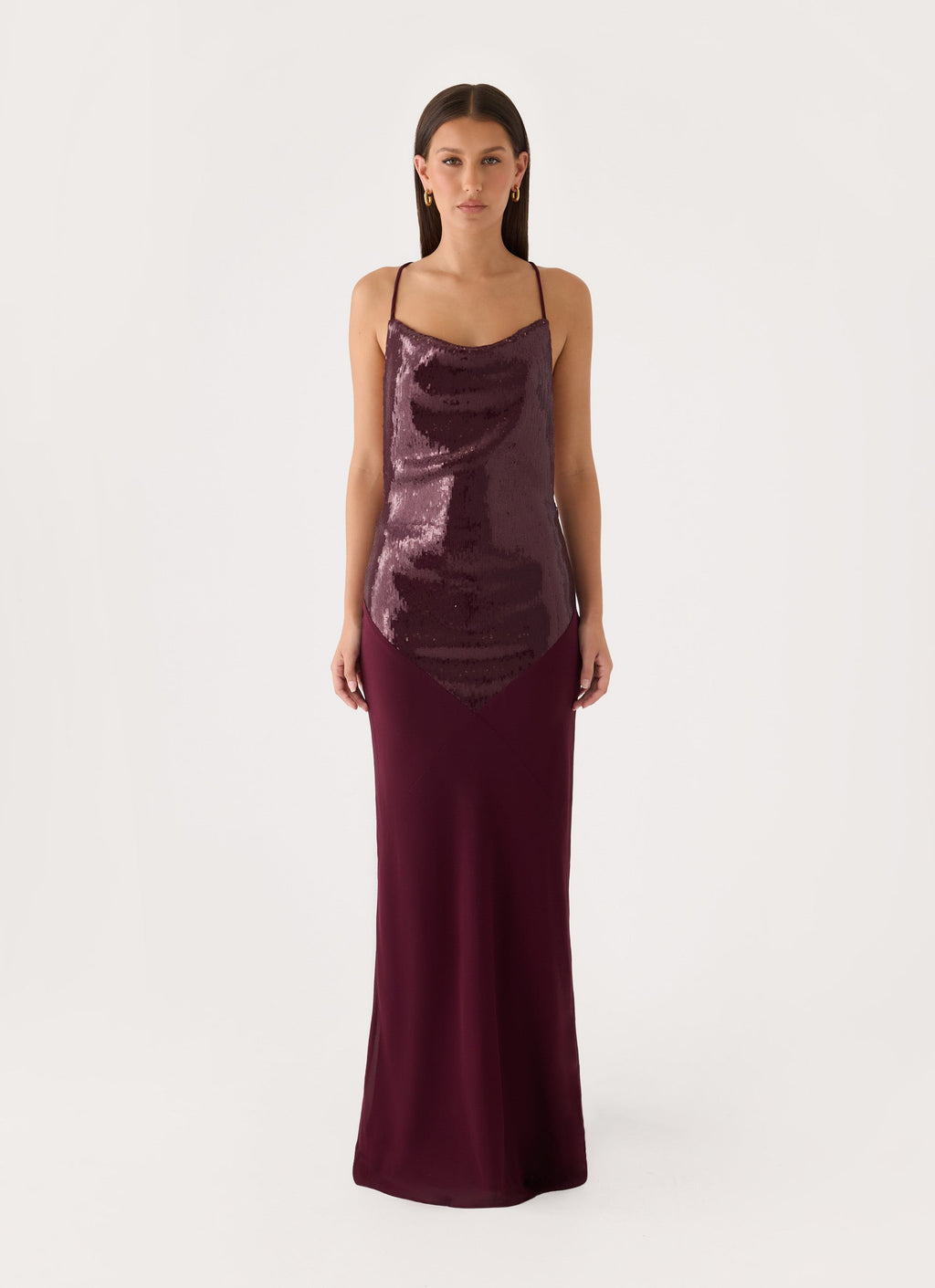 Cleodora Maxi Dress - Plum