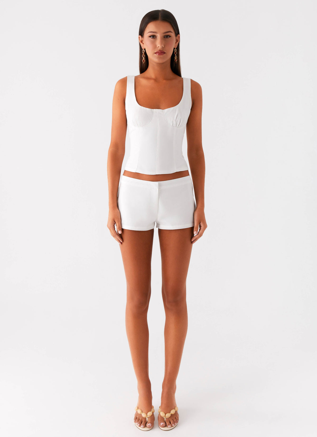 Coastline Bustier Top - White