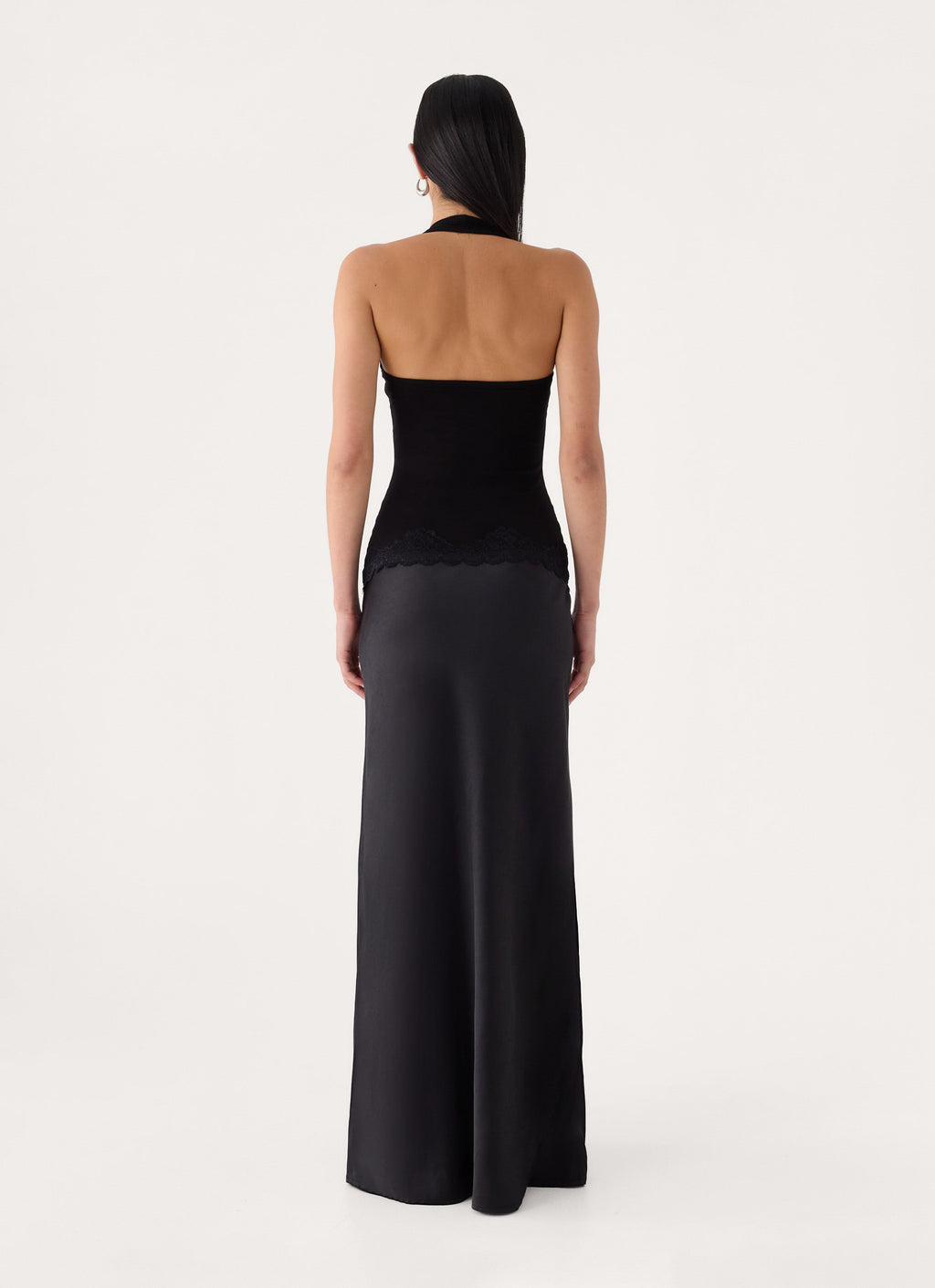 Emika Halter Maxi Dress - Black
