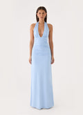 Ilaria Halter Maxi Dress - Powder Blue