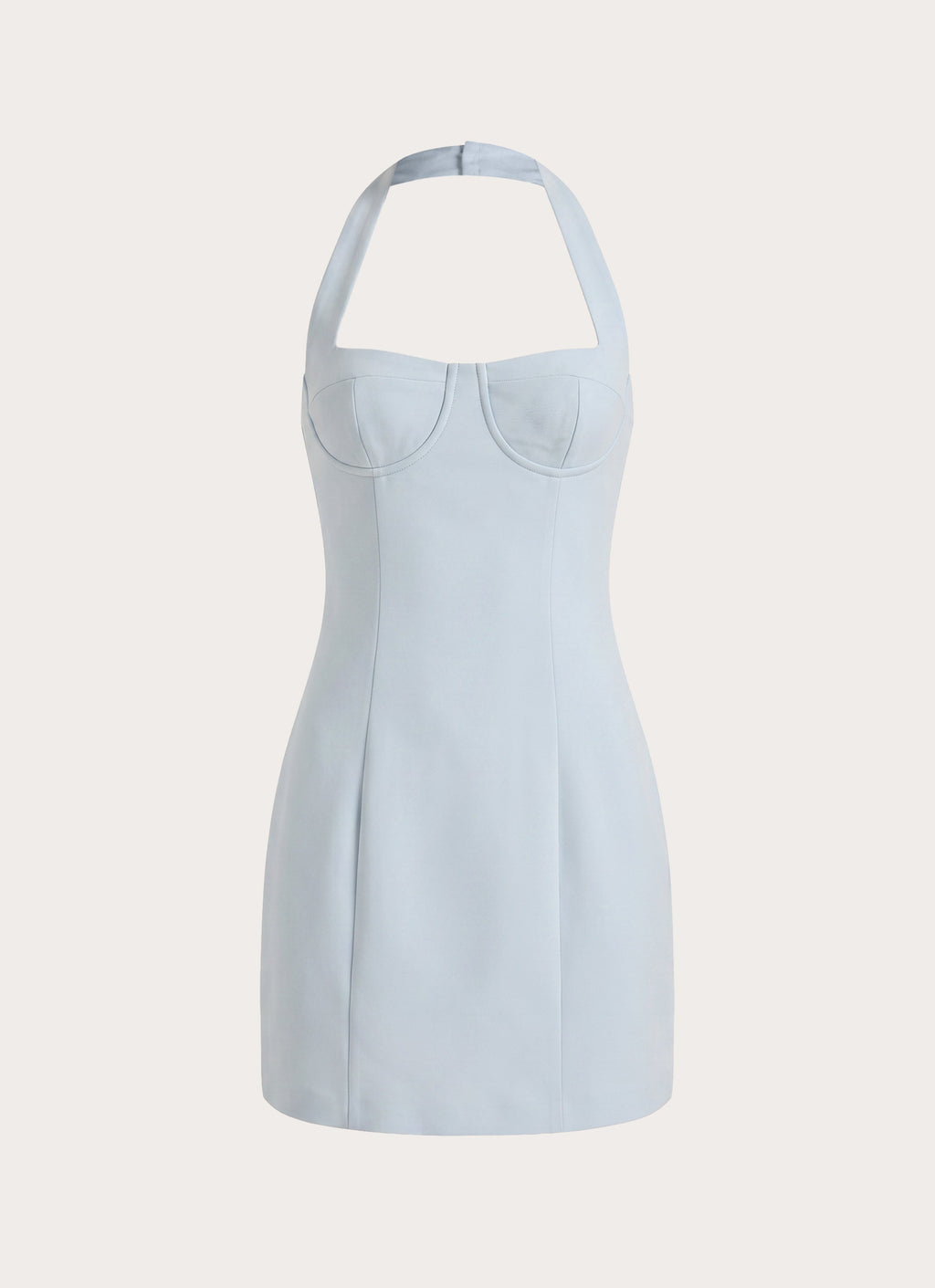Indira Halter Mini Dress - Blue