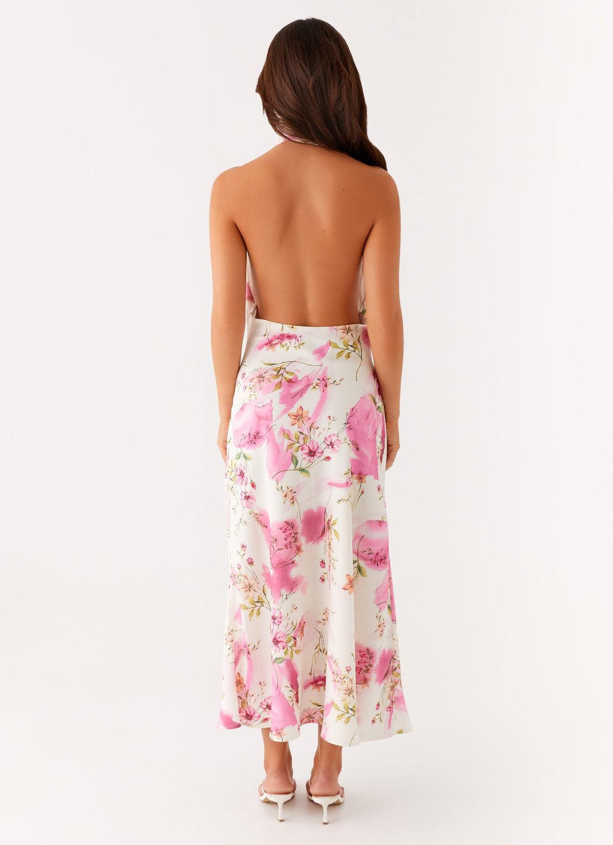 Jensen Midi Dress - Ivory Floral Print