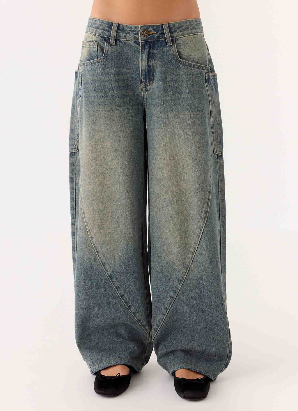 Joseph Low Rise Jeans - Vintage Wash Blue