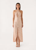 Lights Off Maxi Dress - Nude