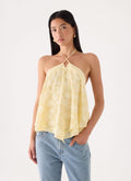 Lizare Halter Top - Yellow