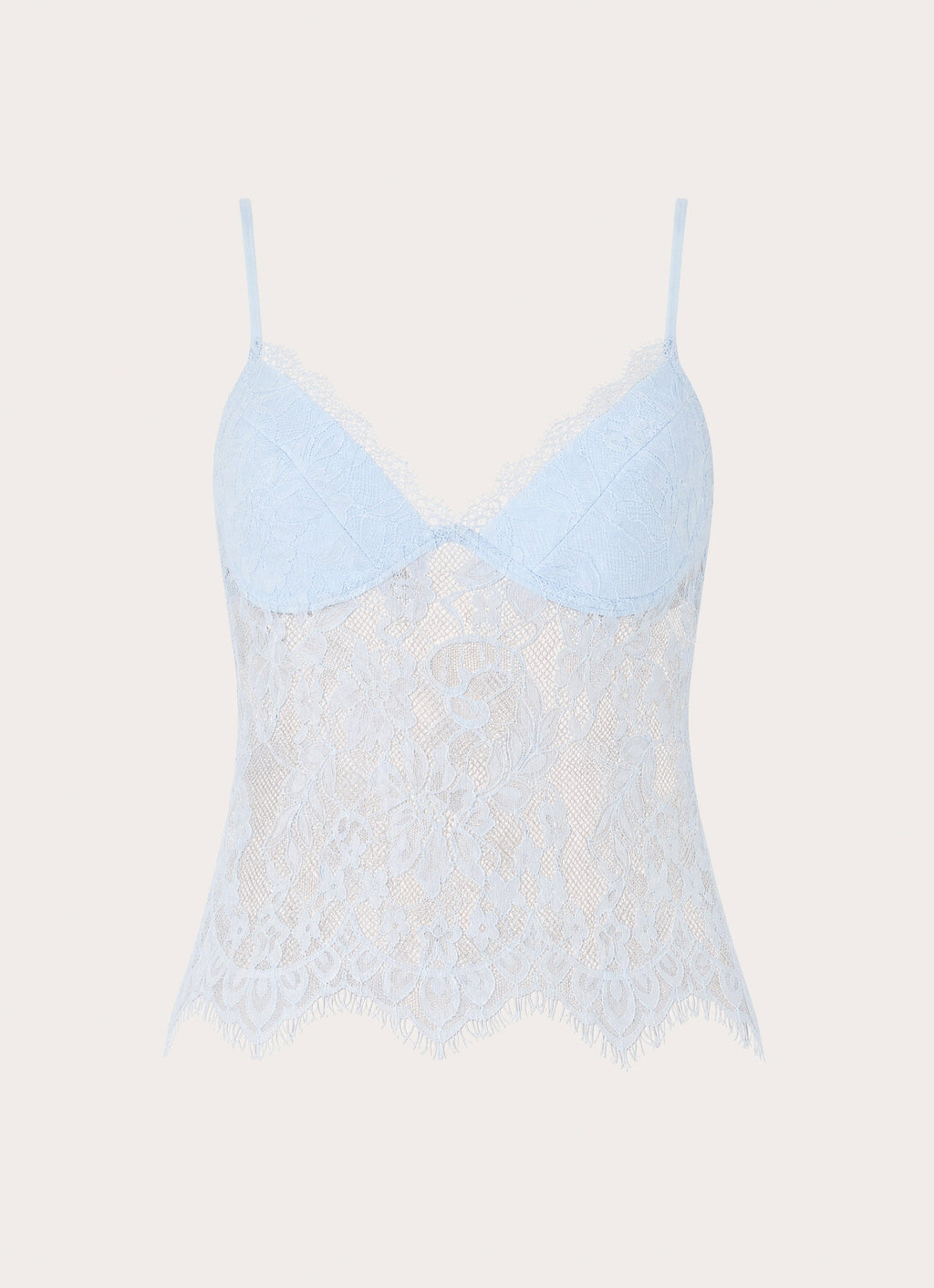Merisso Lace Bustier Top - Blue