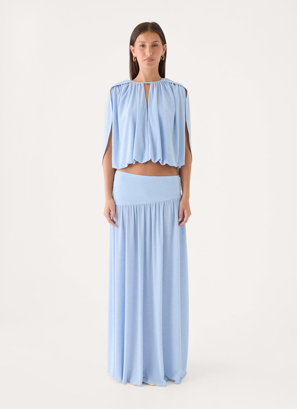 Nilima Draped Top - Blue