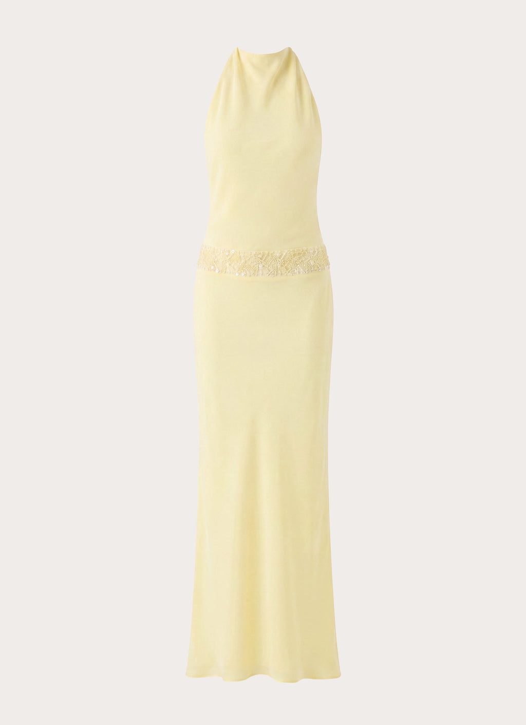Oria Halter Maxi Dress - Yellow