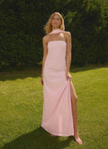 Out All Night Scarf Maxi Dress - Soft Pink