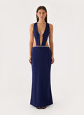 Paloma Cut Out Maxi Dress - Navy