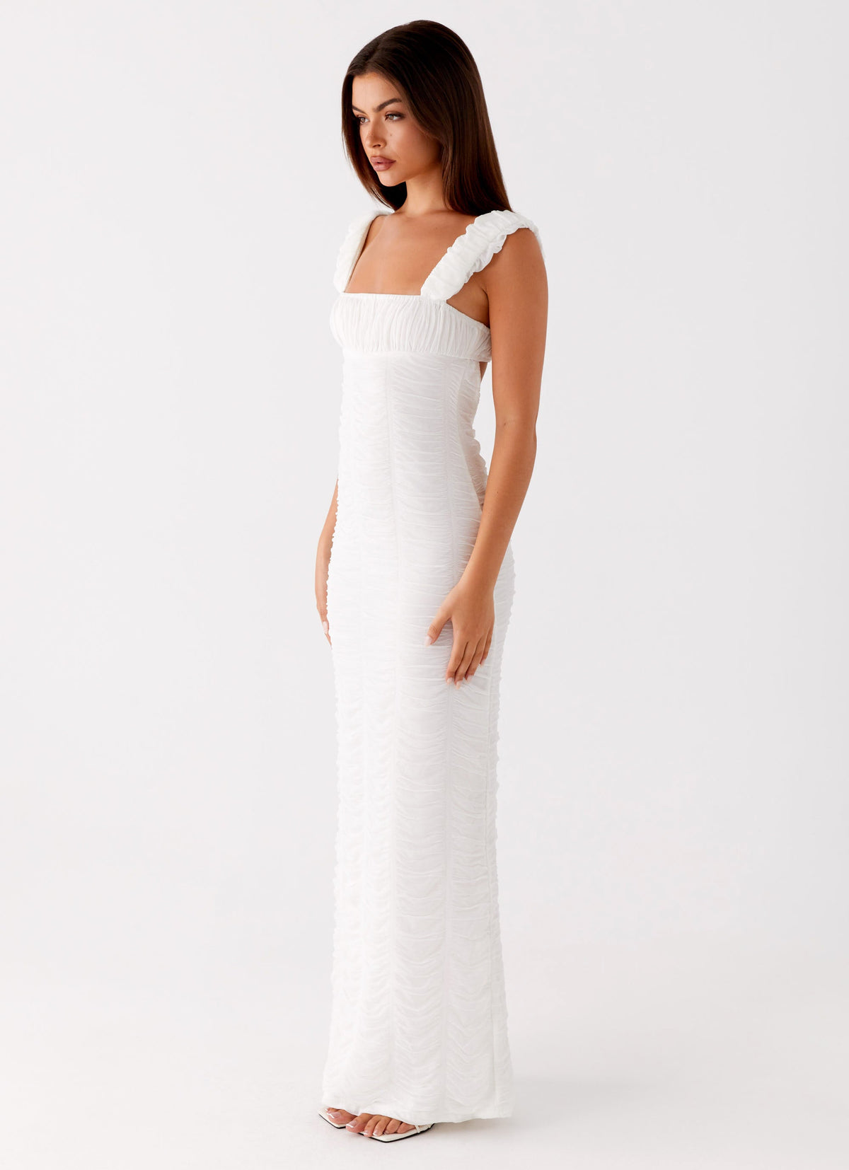 Senses Midi Dress - White