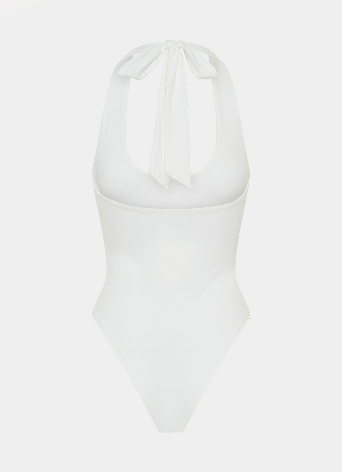 Set The Scene Halter Bodysuit - White