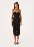 Sugar Kiss Midi Dress - Black