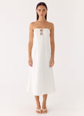 Sun Searching Midi Dress - White