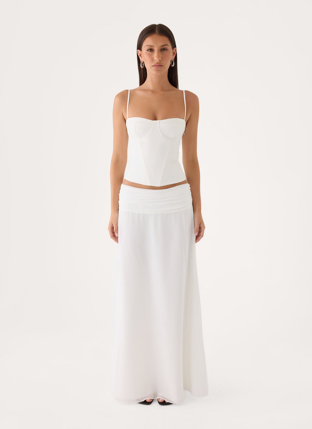 Tayana Corset Top - White