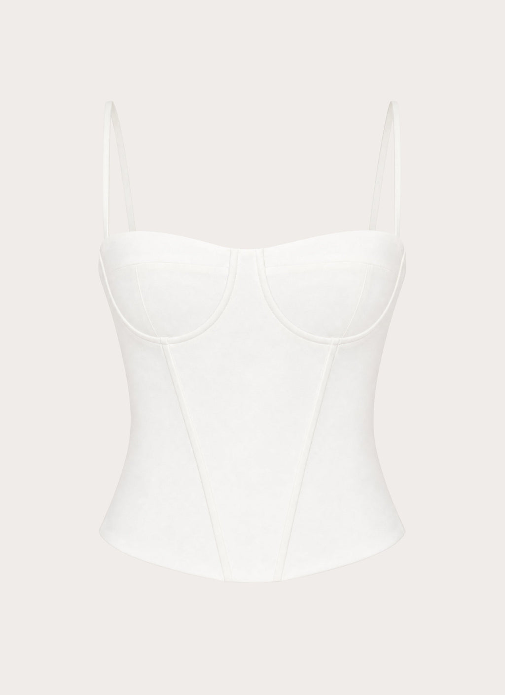Tayana Corset Top - White