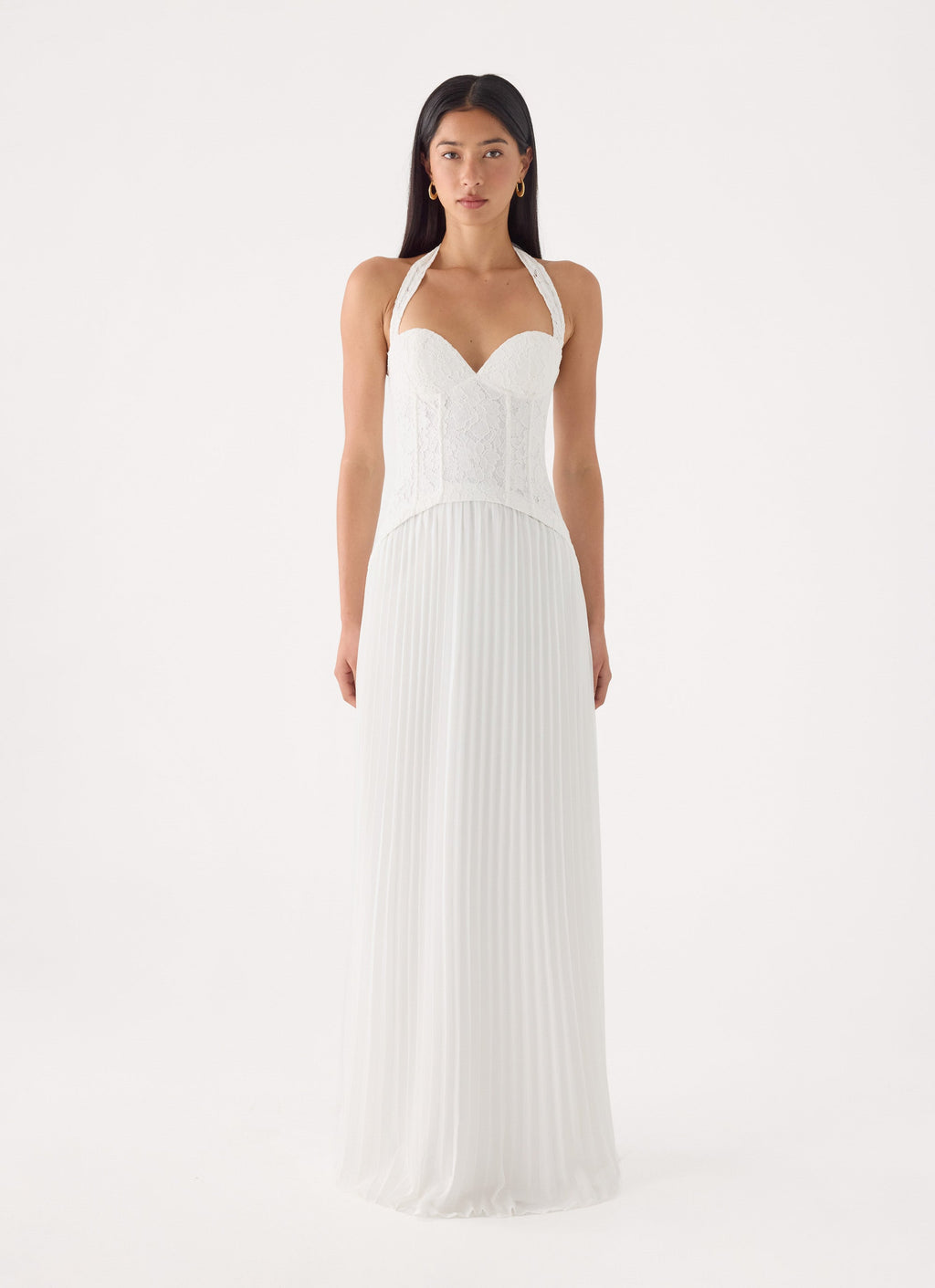Tunnel Vision Maxi Dress - White