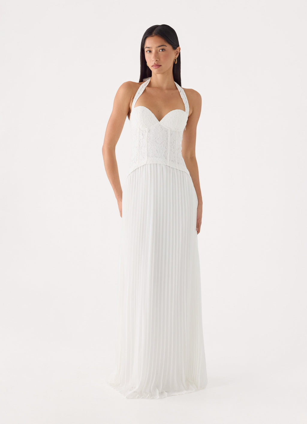 Tunnel Vision Maxi Dress - White