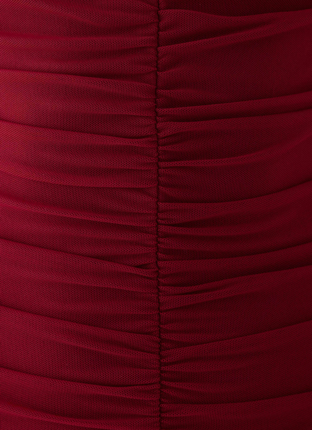 Valcera Ruched Midi Dress - Maroon