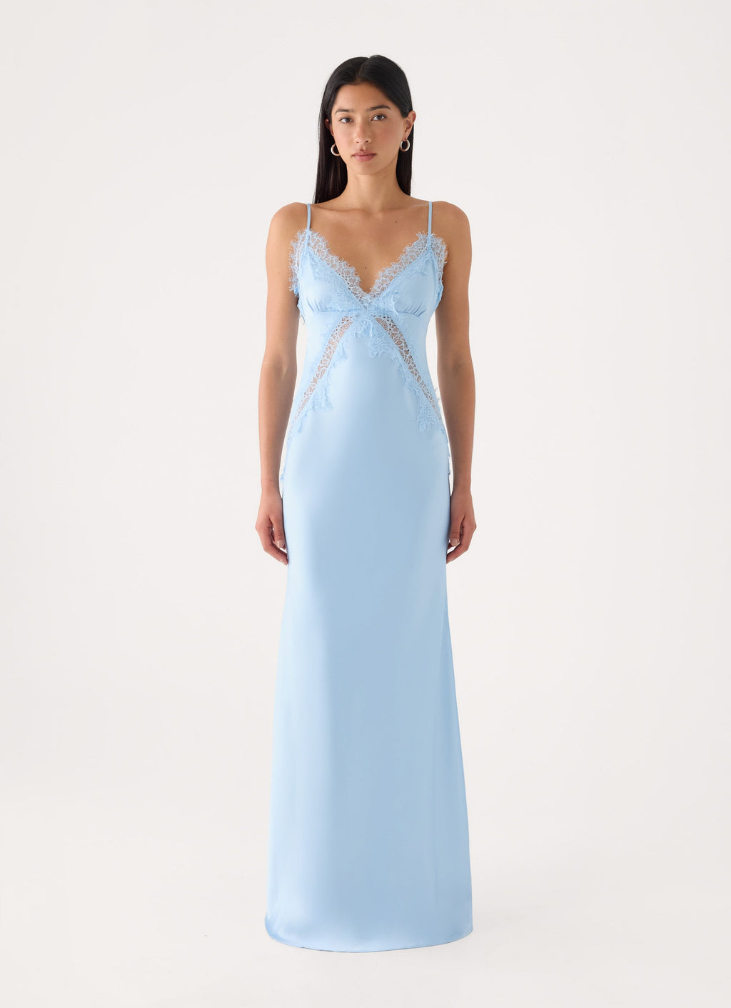 Winona Night Slip Dress - Blue