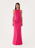 Zarita Halter Maxi Dress - Fuchsia