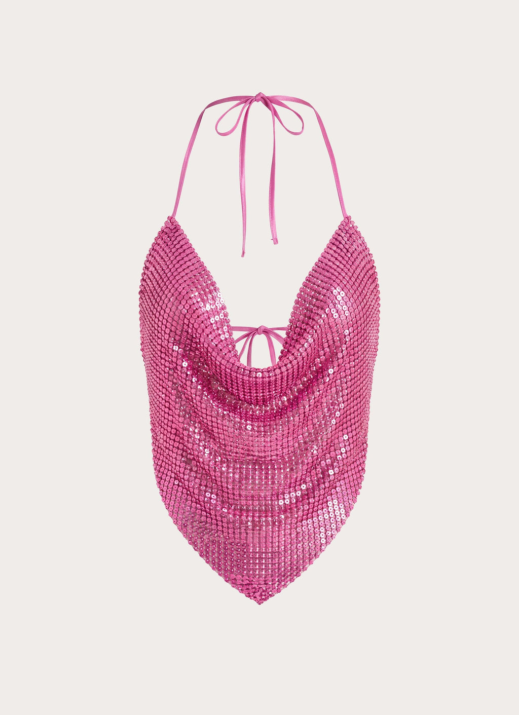 Zia Chainmail Top - Pink